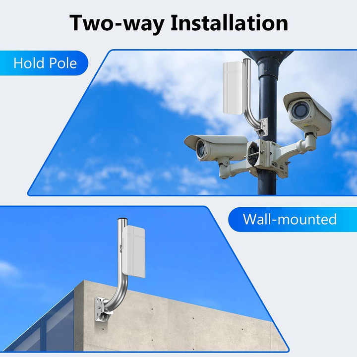 DYMACHINE TV-Antennen-Montagestangenhalterungen aus Edelstahl