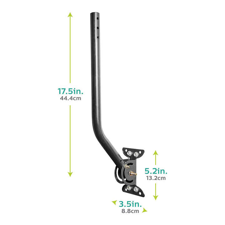 DYMACHINE Universelle verstellbare TV-Antennen-Montagehalterung, J-Halterungen aus Stahl